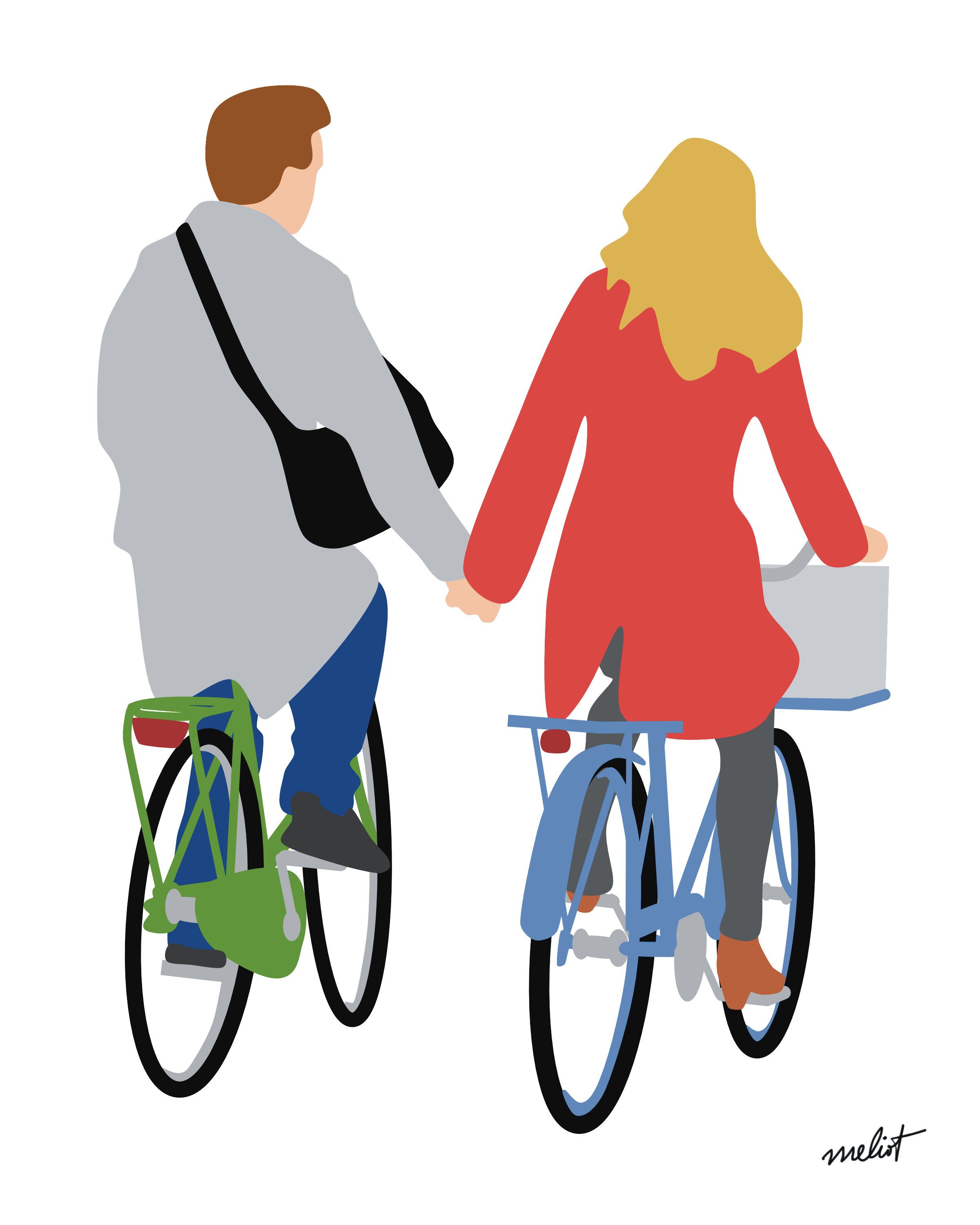 Bike Holding Hands
